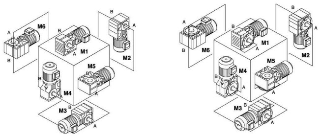 K Series Helical spiral bevel gear reducer